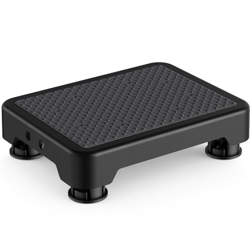 SOYO Mobility One Step Stool Platform for Adults & Elderly, Black-Black - color: Black-black