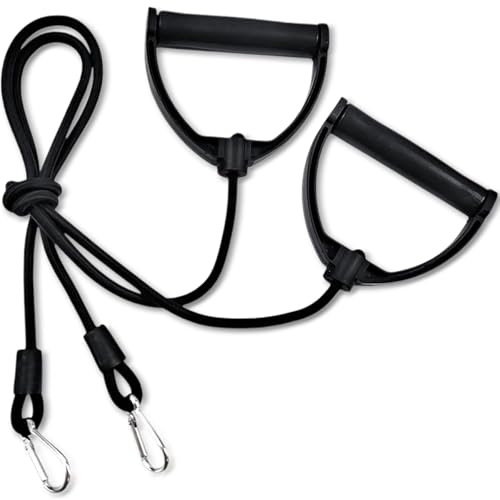 1 Pair Stepper Resistance Bands with Clips, Pedal Resistance Band with Handle, Fitness Pull Rope for Workout Strength Training at Home