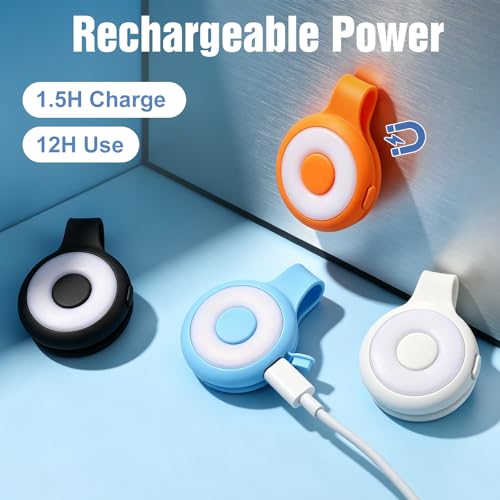 Rechargeable Nurse Lights Clip On for Night Shift, Badge Light - color: O-White