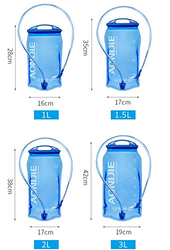 AONIJIE Leakproof Water Reservoirs for Backpacks/Running Vest Pack - 1L / 2L / 3L Hydration Bladder (1.5 Liter) - size: 50.7 Ounces