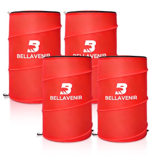 BELLAVENIR 4-Pack Pop-Up Defender Dummies for Basketball, Soccer and Football Training