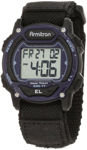 Armitron Sport Unisex Digital Chronograph Nylon Strap Watch, 45-7004 - color: Blue