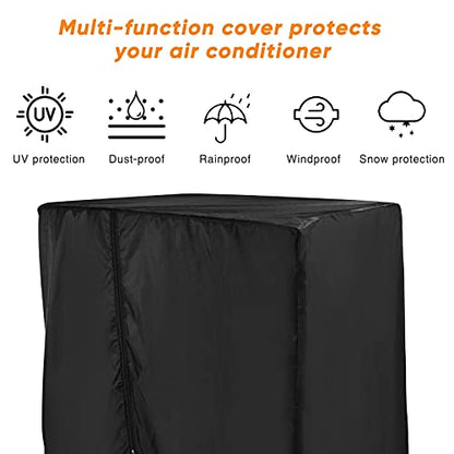 Black Treadmill Cover 46" L x 38" W x 66" H, Luxiv Dustproof Waterproof Cover for Treadmill Fold-able for Indoor Outdoor Sunscreen with Storage Bag