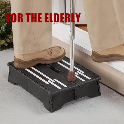 Wide Step Stool Half Step Platform Non-Slip Climbing 500lb