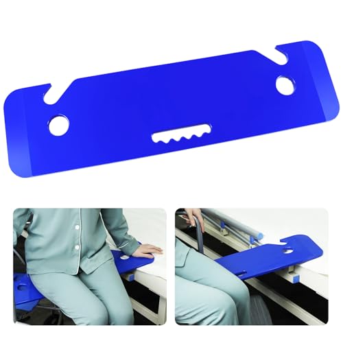 YHK Transfer Board and Slide Board, Plastic Slide Board for Transferring, Slide Assist Device for Seniors Transfer to Wheelchair, Bed, Toilet, Car, 30"*7.9"*0.55", Hold up to 440 lbs, Blue - size: Straight