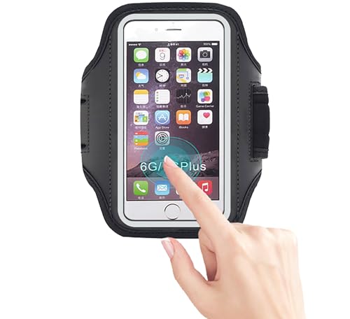 Waterproof Cell Phone Armband, 6.8 Inch x 3.2 Inch Enlarge Phone Bag Phone for Running, Footing, Sports and Mountaineering (Blue) - color: Blue