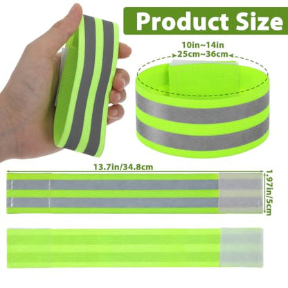 4 Pack Reflective Bands Arm High Visibility Reflective Running Gear