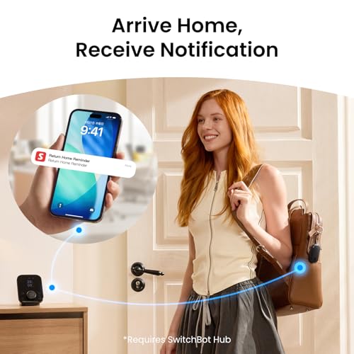 SwitchBot 130 dB Personal Safety Alarm for Women with Apple Find My APP, Extra-Loud Siren & Strobe Light, Waterproof Self Defense Keychain for Women, College Girls and Kids (White) - color: White