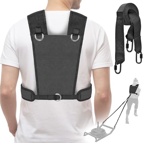 Dolibest Sled Harness for Fitness Resistance, sled Pull Harness, Adjustable Durable and Comfortable for Resistance Training