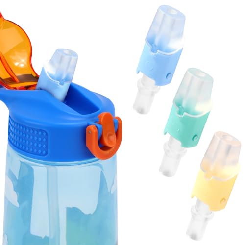 3pcs Bite Valve Replacement for Zak Designs Water Bottle, Water Bottle Mouthpiece BPA Free Silicone Spout Replacement Lid for 15/15.5/16/19/25/27oz