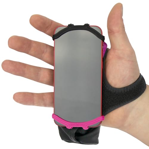 noxgear Handheld Grip Phone Holder, Raspberry, Right Hand - color: Raspberry, size: Right Hand