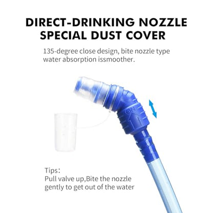 AONIJIE 1L/1.5L/2L/3L Hydration Water Bladder, Wide Opening Water Reservoir - size: 1.5L