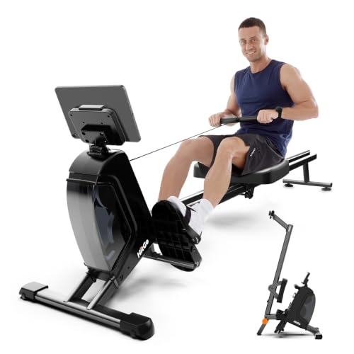 HitGo Magnetic Rowing Machines for Home - Foldable Rower Machine