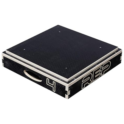 Rep Wooden Plyo Box | Stackable Jump Platforms for Home Gym Workouts | Multiple Height Options from 4, 6.8 and 12" Exercise Step Up Boxes for CrossFit & Plyometric Training | Durable Fitness Equipment