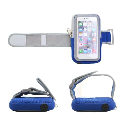 Arm Band Outdoor Night Run Jogging Mobile Phone Bag Sweat Proof Phone Pouch Waterproof Wrist Arm Bag(Gray-Large)