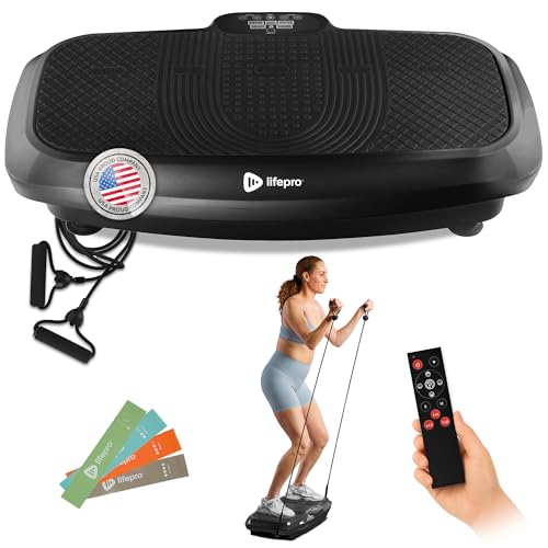 Lifepro Turbo & Hovert 3D Vibration Plate Exercise Machine with 99 Speeds - color: Black, size: Small