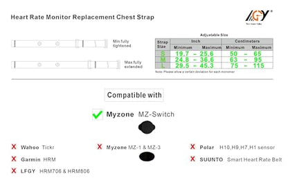 My Zone Replacement Strap For myzone switch replacement strap - size: Standard