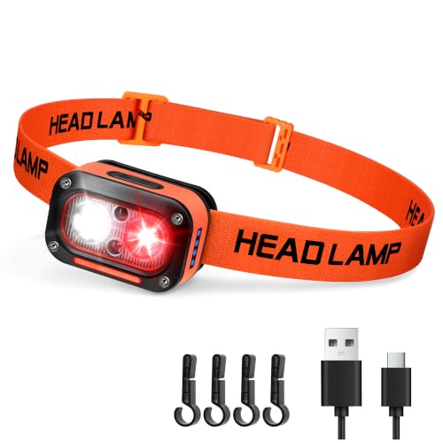 DARKBEAM LED Headlamp High Lumens White & Red Light Headlamps for Astronomy - color: White+Red light-1 Pack