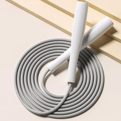 Jump Ropes Kids, Adjustable Children Jump Rope with ABS Handles and PVC Rope for Child Student Toddler - color: Grey