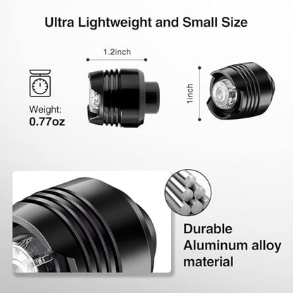 Rechargeable Clog Lights 2PCS, LED Shoe Clip Flashlight with 3 Modes, Waterproof Shoe Charm Accessories for Walking, Running, Camping – Adults & Kids (6 Colors) - color: Black