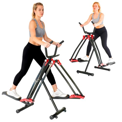 Air Walker Exercise Machine, HOWHAI Space Walker Elliptical Training for Home Gym, 30" inch Stride Low-Impact Compact Glider Steppers for Men and Women Full-Body Cardio & Leg Stretch