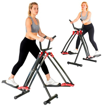 Air Walker Exercise Machine, HOWHAI Space Walker Elliptical Training for Home Gym, 30" inch Stride Low-Impact Compact Glider Steppers for Men and Women Full-Body Cardio & Leg Stretch