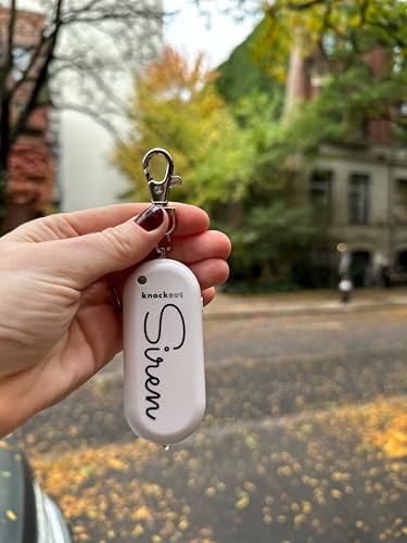 Knockout Siren - Teal - Personal Security Alarm Keychain - Rechargeable - Easy to Use - Super Loud - 130 DB - LED Flashlight - Emergency Safety Alarm for Women, Men, Children, Elderly - TSA Approved - color: Teal