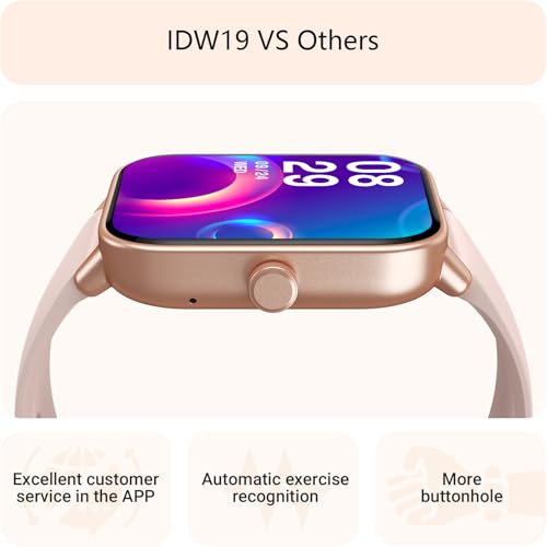 Smart Watch for Women Android & iPhone, Alexa Built-in, IP68 Waterproof Activity Fitness Tracker with Bluetooth Call (Answer/Make), 1.8" Smartwatch with Heart Rate/SpO2/Sleep Monitor, 100+ Sports Mode - color: Pink