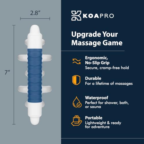 KOA KOAPRO Fascia Massage Tool Blaster for Cellulite, Deep Tissue Massager for Knots - All-in-One Full Body Massage, Facia Blaster, Neck and Back Massager, Deep Tissue Muscle Massagers - style: Original Blue