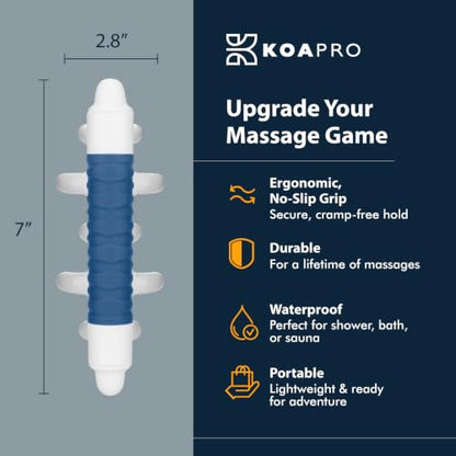 KOA KOAPRO Fascia Massage Tool Blaster for Cellulite, Deep Tissue Massager for Knots - All-in-One Full Body Massage, Facia Blaster, Neck and Back Massager, Deep Tissue Muscle Massagers - style: Original Blue