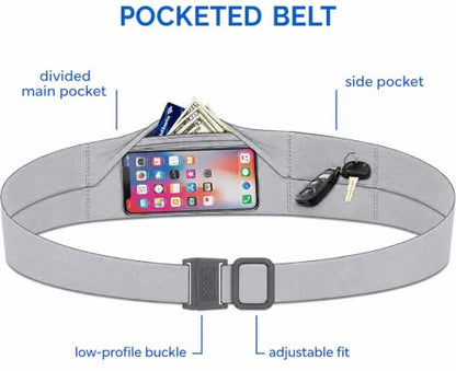 BANDI Running Belt for Women & Men – USA Made No-Bounce Adjustable Waist Pack & Secure Fanny Pack – Fits All Phones, Gels & Essentials – Zipper-Free, Medical Device Friendly - color: Laurel