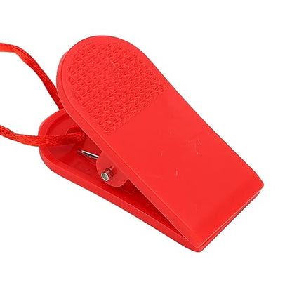 Srliya 2pcs Treadmill Universal Safety Key Treadmill Magnet Key Universal Replacement Treadmill Magnet Security Lock Red