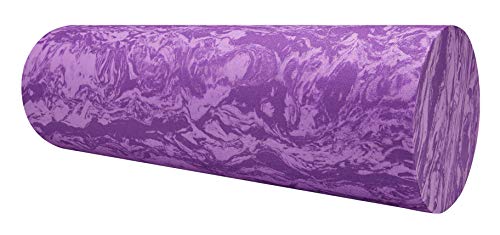 Gaiam Restore Foam Roller, Muscle Recovery, 18", High Density (Purple)