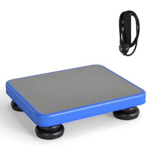 Goplus Kids Rebounder Bouncing Board, 24" x 20" Mini Trampoline - color: Blue