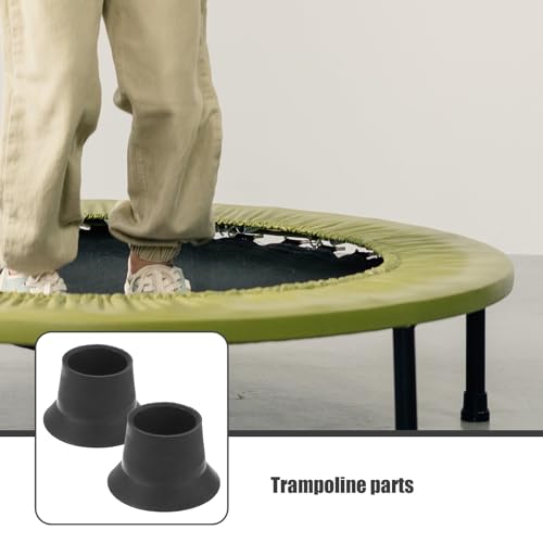 2 Pcs Rubber Trampoline Leg Covers, Non Slip Replacement Feet Pads Floor