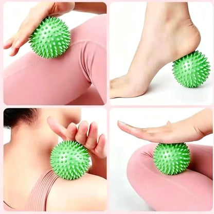 Spiky Hard Massage Balls, Massage Balls 2.6 Inch - Green