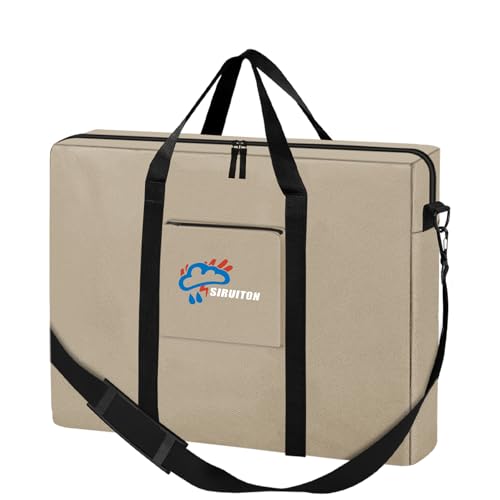 SIRUITON Folding Table Storage Bag Fits 6FT Tables, Thick 600D Oxford - size: Khaki - 6ft Folding Tables Bag