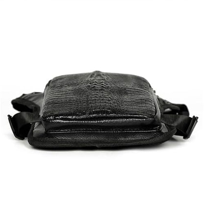 Milageto Drop Leg Bag, PU Tactical Thigh Pack with Detachable Leg Strap, Multi-Pocket Zippered Waist Pack for Outdoor Cycling and Hiking - color: Style E Black