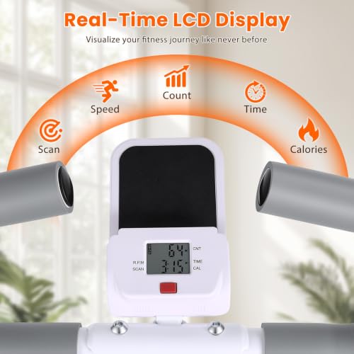 Stair Stepper for Home Gym Exercise, Vertical Climber Exercise Machine for Full Body Workout, Compact Folding Cardio E xercise Climber with Adjustable Handlebar