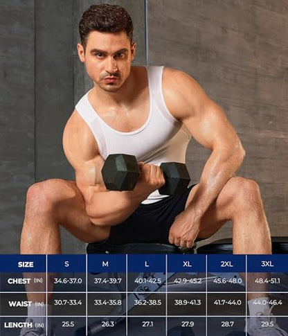 TAILONG Mens Compression Shirt Tank Top Undershirt Shapewear Slimming Body Shaper Vest Mesh Workout Shirts - color: White, size: XX-Large