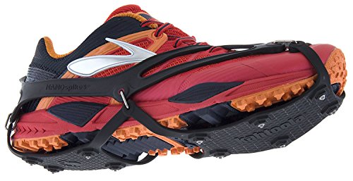 Kahtoola 1st Gen NANOspikes Footwear Traction for ICY Winter Road Running & Walking - color: Black, size: Small