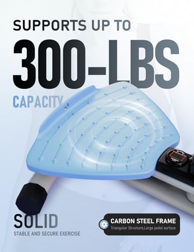 Waist Twister Machine Exercise, Ab Twist Board with Smart LED Digital Counter, Supports 300 lbs, Noiseless, Anti-Slip, Compact Portable for Home Gym Workout Equipment (Blue)
