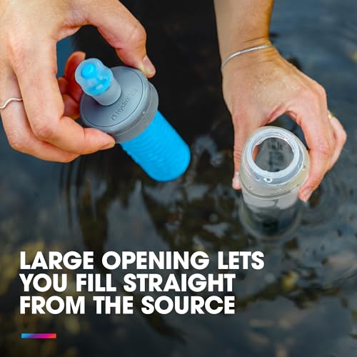 HydraPak UltraFlask+ Filtered, Compressible Soft Flask (500ml, Clear)