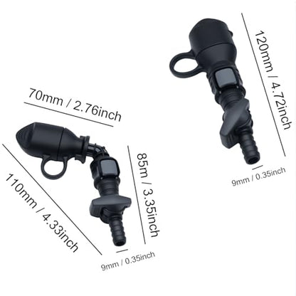 2 Pcs Water Bladder Bite Valve Silicone Hydration Bags Bite Valve Mouthpiece Replacement with Manual Switch Valve