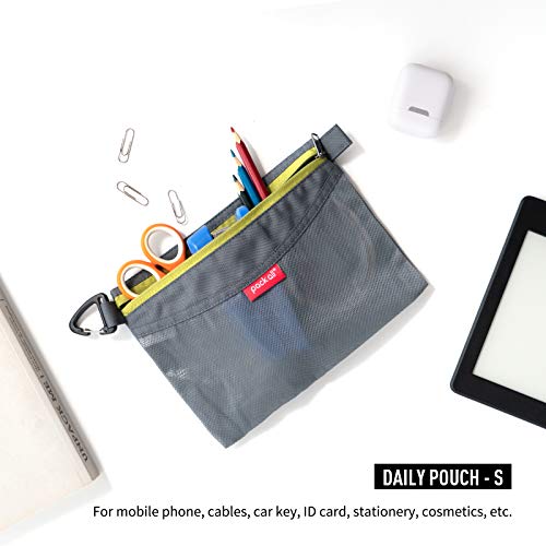 pack all Water-Resistant Zipper Pouch, Mesh Zipper Bag, 8.66"x5.91" - color: Grey, size: Small