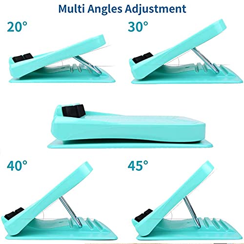 Slant Board, Adjustable Incline Board and Calf Stretcher, Stretch Board for Stretching Tight Calves or Plantar Fasciitis，Foot Stool Adjustable Strength Training Equipment Leg Exercise Machines - color: Blue