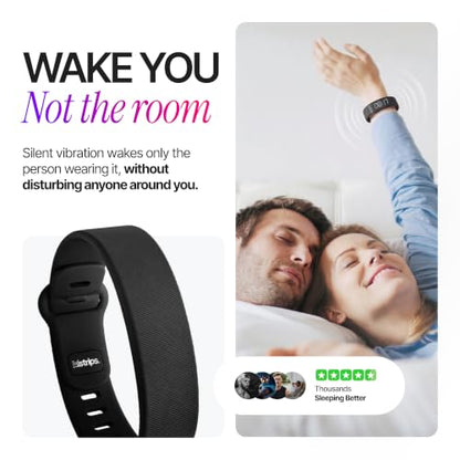 Onyx Vibration Alarm | Silent Wrist Wake Up for Heavy Sleepers