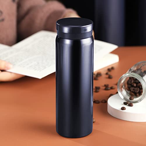 Mini Thermos Cute Water Bottle - 7 oz Tiny Insulated Vacuum 18/10 Stainless Steel Small Flask - Leak Proof & Spill Proof & Keeps Cold and Hot for Drink, Coffee, Tea - Blue - color: Blue, size: 6.8 Ounces