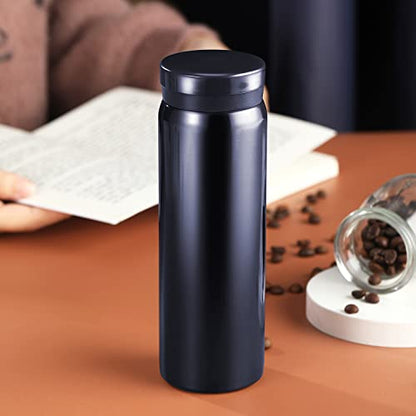 Mini Thermos Cute Water Bottle - 7 oz Tiny Insulated Vacuum 18/10 Stainless Steel Small Flask - Leak Proof & Spill Proof & Keeps Cold and Hot for Drink, Coffee, Tea - Blue - color: Blue, size: 6.8 Ounces