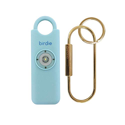 She’s Birdie–The Original Personal Safety Alarm for Women by Women–Loud Siren, Strobe Light and Key Chain in a Variety of Colors (Aqua) - color: Aqua